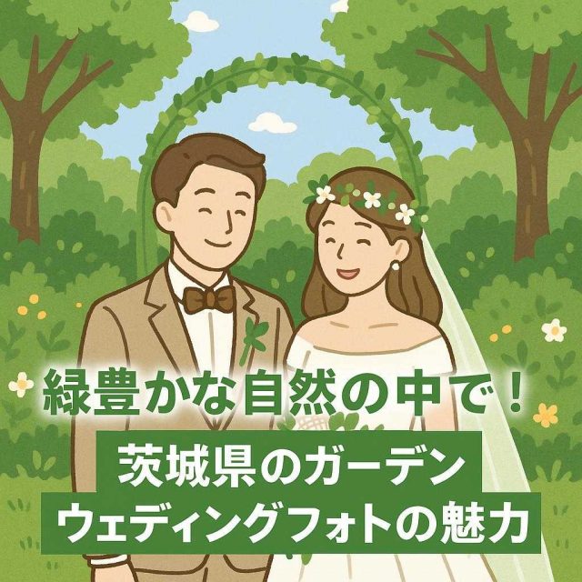 緑豊かな自然の中で！茨城県のガーデンウェディングフォトの魅力