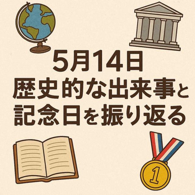 5月14日：歴史的な出来事と記念日を振り返る