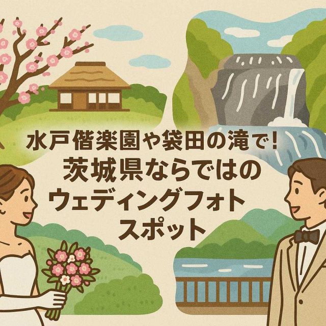 水戸偕楽園や袋田の滝で！茨城県ならではのウェディングフォトスポット