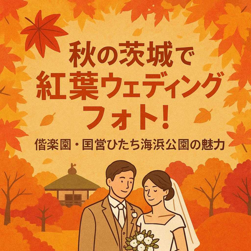 「秋の茨城で紅葉ウェディングフォト！偕楽園・国営ひたち海浜公園の魅力」