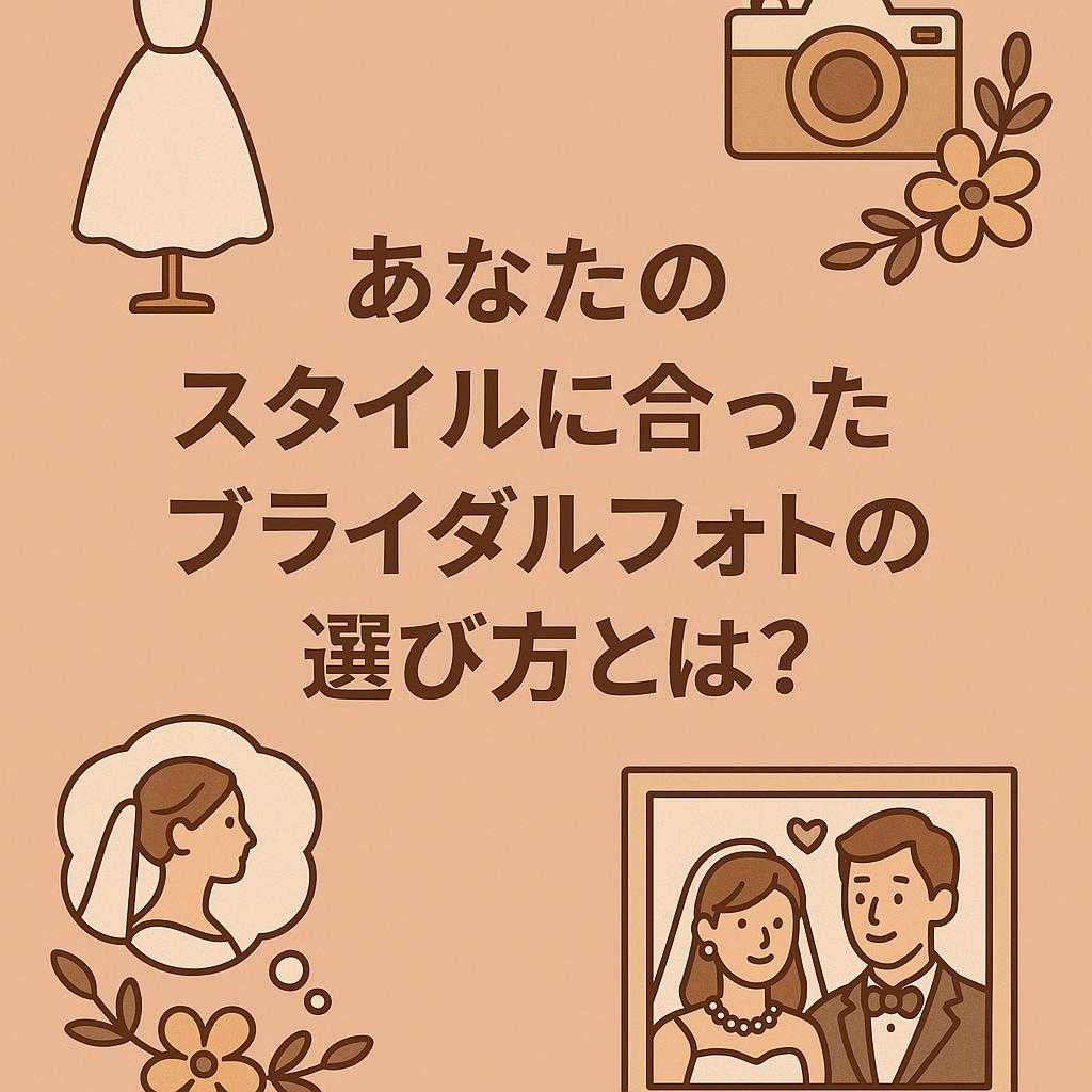 あなたのスタイルに合ったブライダルフォトの選び方とは？