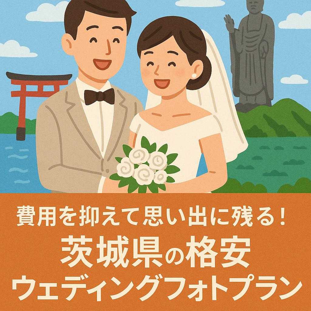 費用を抑えて思い出に残る！茨城県の格安ウェディングフォトプラン