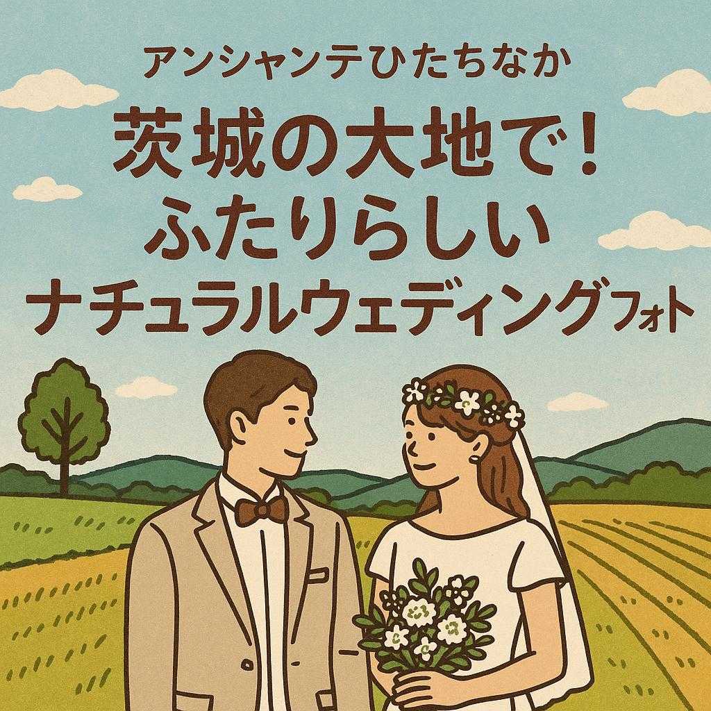 アンシャンテひたちなか 「茨城の大地で！ふたりらしいナチュラルウェディングフォト」