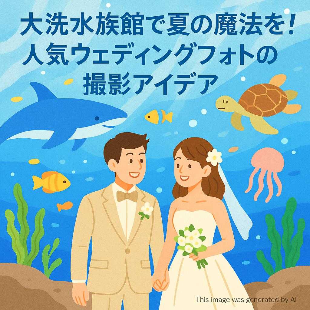 大洗水族館で夏の魔法を！人気ウェディングフォトの撮影アイデア
