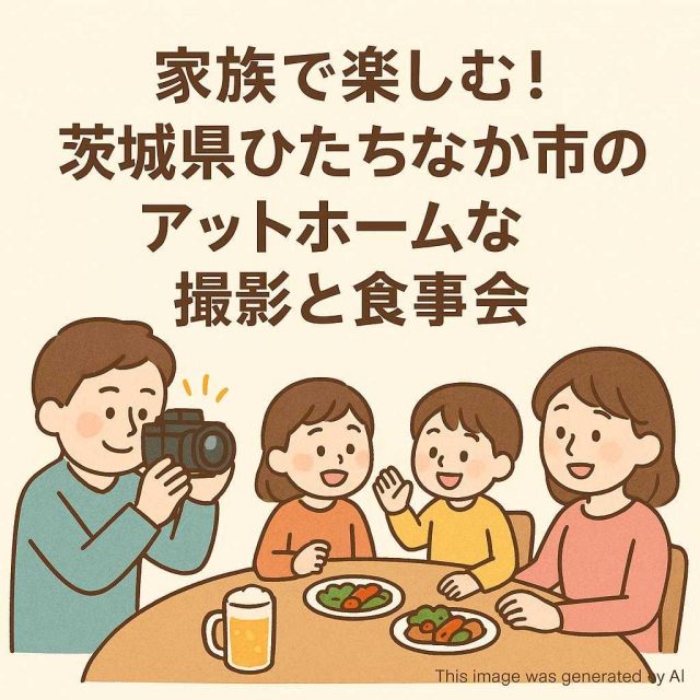 家族で楽しむ！茨城県ひたちなか市のアットホームな撮影と食事会