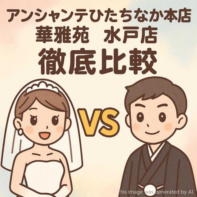 アンシャンテひたちなか本店・華雅苑 水戸店 徹底比較
