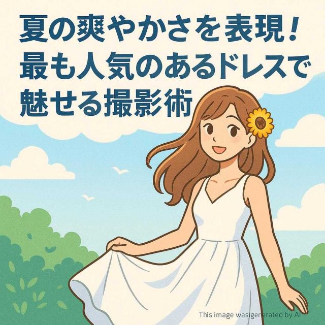 夏の爽やかさを表現！最も人気のあるドレスで魅せる撮影術