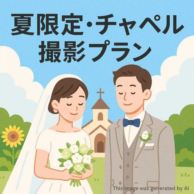 夏限定・チャペル撮影プラン