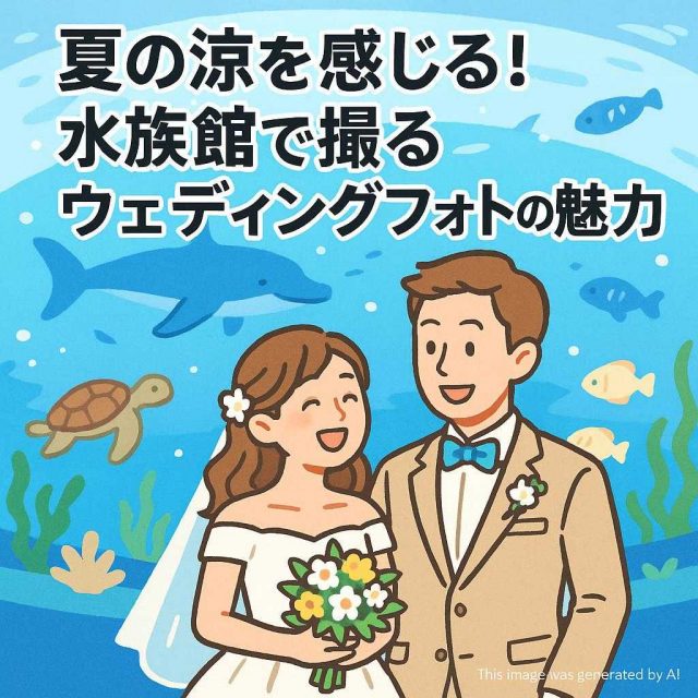 夏の涼を感じる！水族館で撮るウェディングフォトの魅力