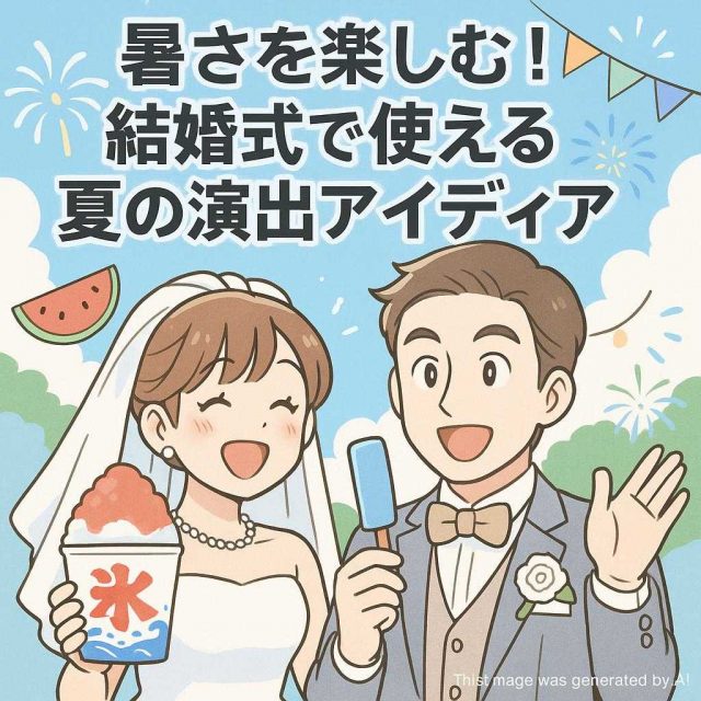 暑さを楽しむ！結婚式で使える夏の演出アイディア