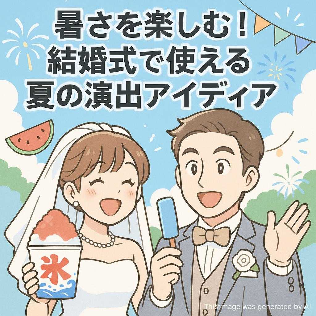 暑さを楽しむ！結婚式で使える夏の演出アイディア