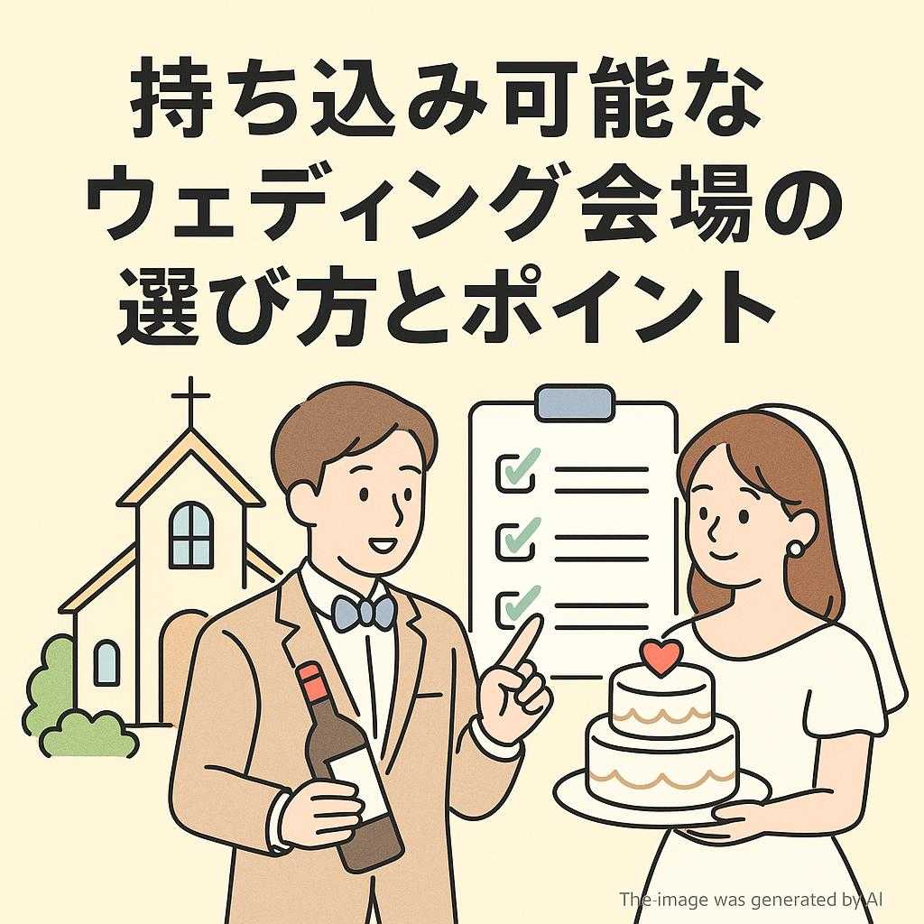 持ち込み可能なウェディング会場の選び方とポイント