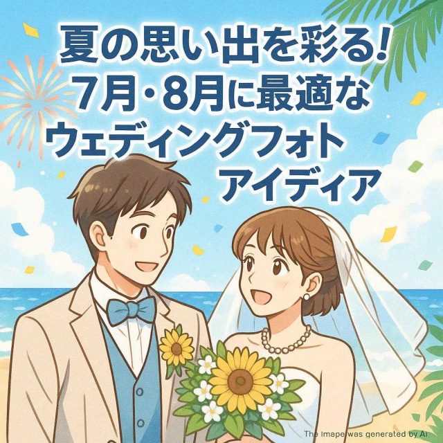夏の思い出を彩る！7月・8月に最適なウェディングフォトアイディア