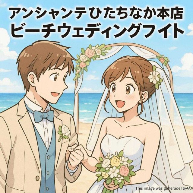アンシャンテひたちなか本店 ビーチウェディングフォイト