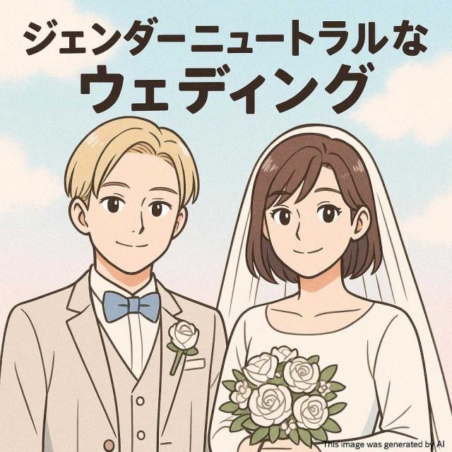 ジェンダーニュートラルなウェディング