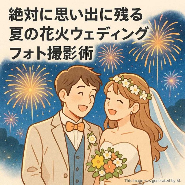 絶対に思い出に残る夏の花火ウェディングフォト撮影術