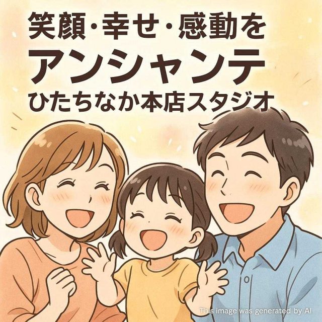 笑顔・幸せ・感動をアンシャンテひたちなか本店スタジオ