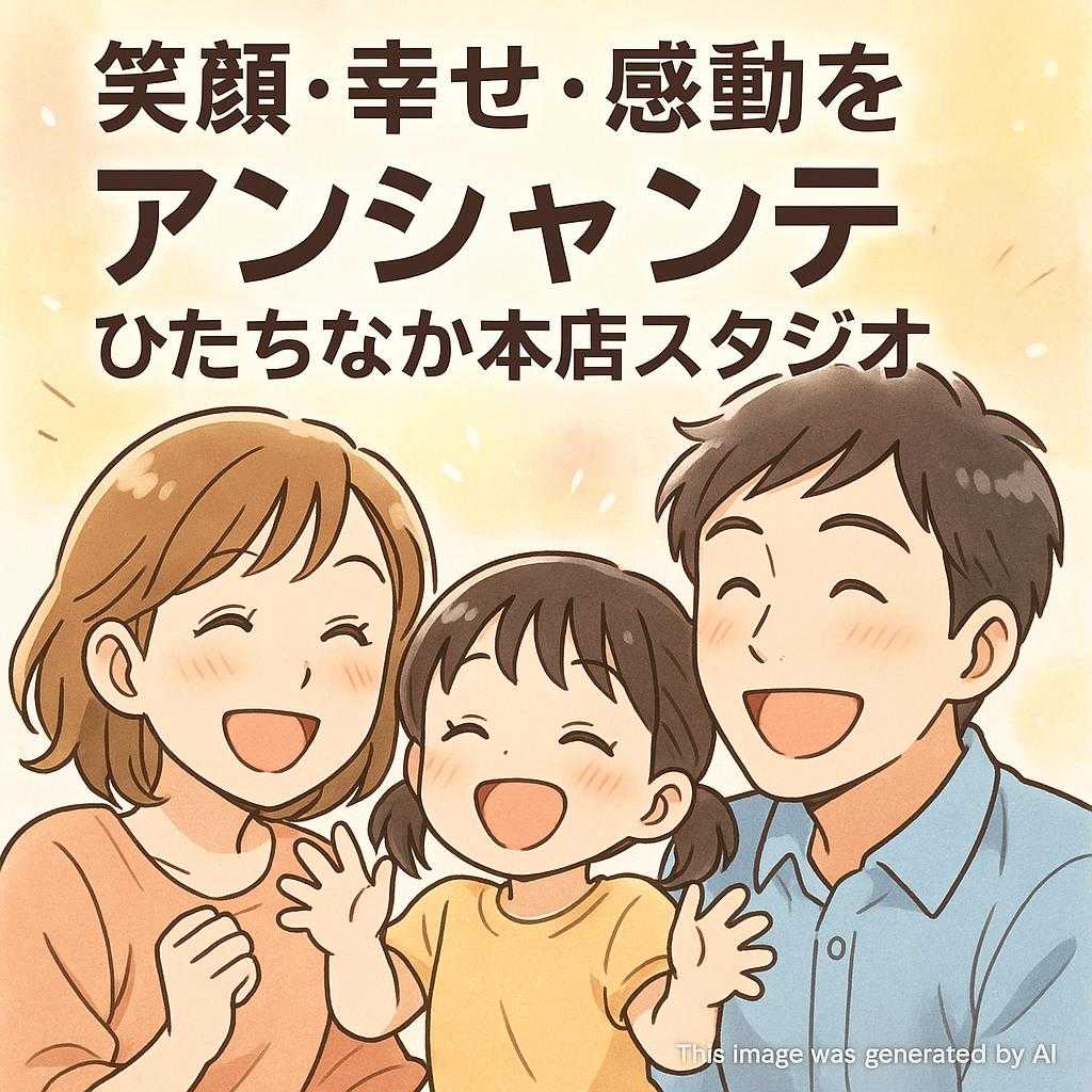笑顔・幸せ・感動をアンシャンテひたちなか本店スタジオ