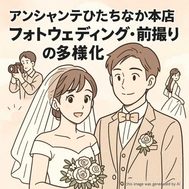 アンシャンテひたちなか本店 フォトウェディング・前撮りの多様化