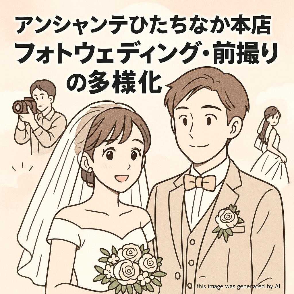 アンシャンテひたちなか本店 フォトウェディング・前撮りの多様化