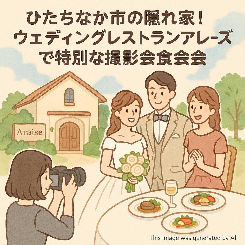 ひたちなか市の隠れ家！ウェディングレストランアレーズで特別な撮影会食会