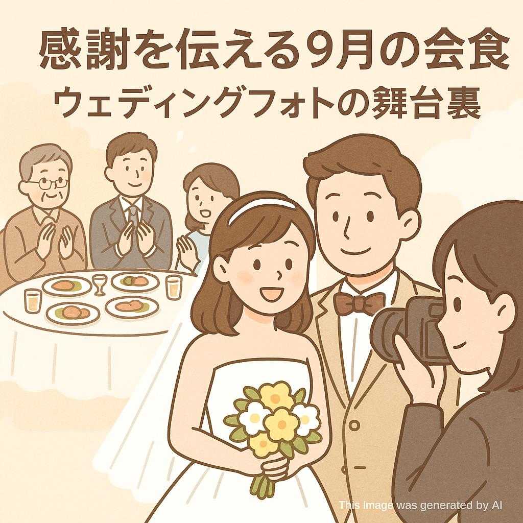 感謝を伝える9月の会食! ウェディングフォトの舞台裏
