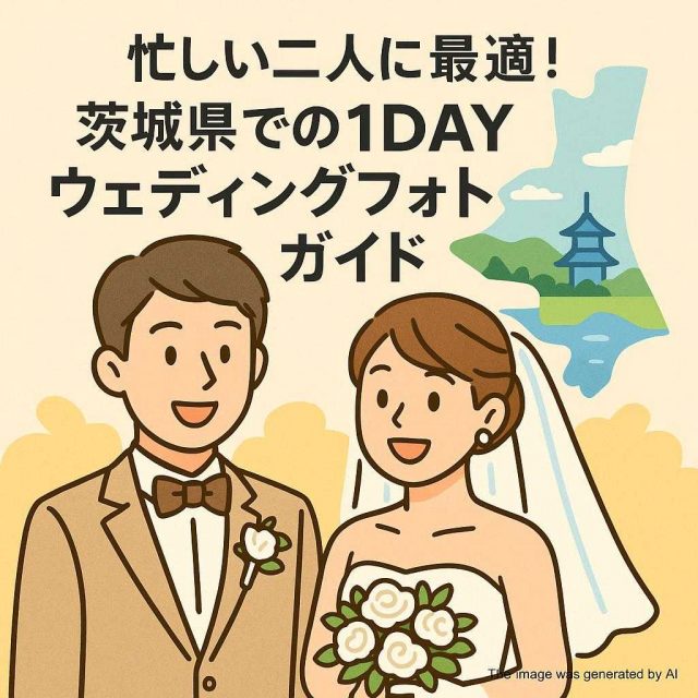 忙しい二人に最適！茨城県での1DAYウェディングフォトガイド