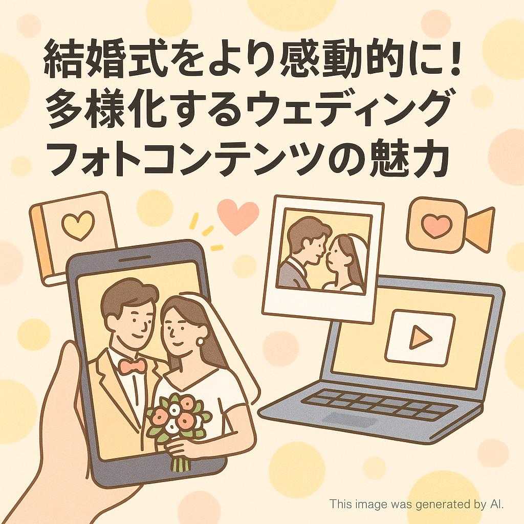 結婚式をより感動的に! 多様化するウェディングフォトコンテンツの魅力