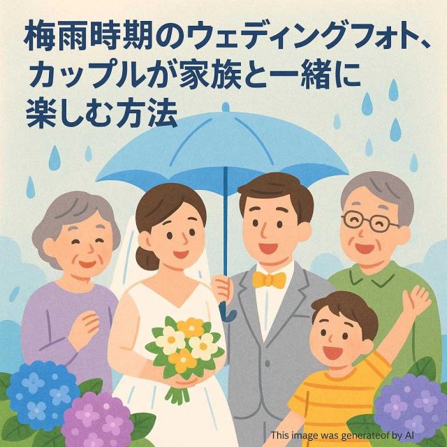 梅雨時期のウェディングフォト、カップルが家族と一緒に楽しむ方法