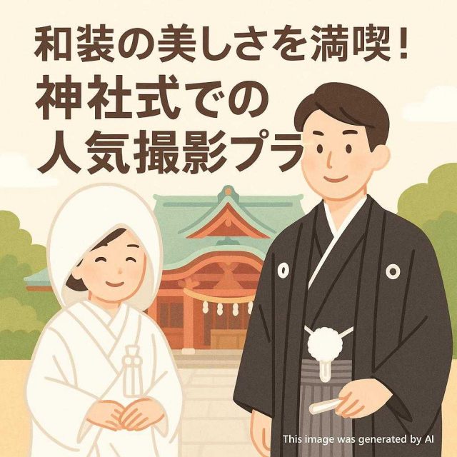 和装の美しさを満喫！神社式での人気撮影プラン