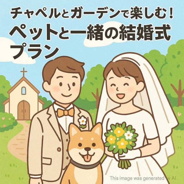 チャペルとガーデンで楽しむ！ペットと一緒の結婚式プラン