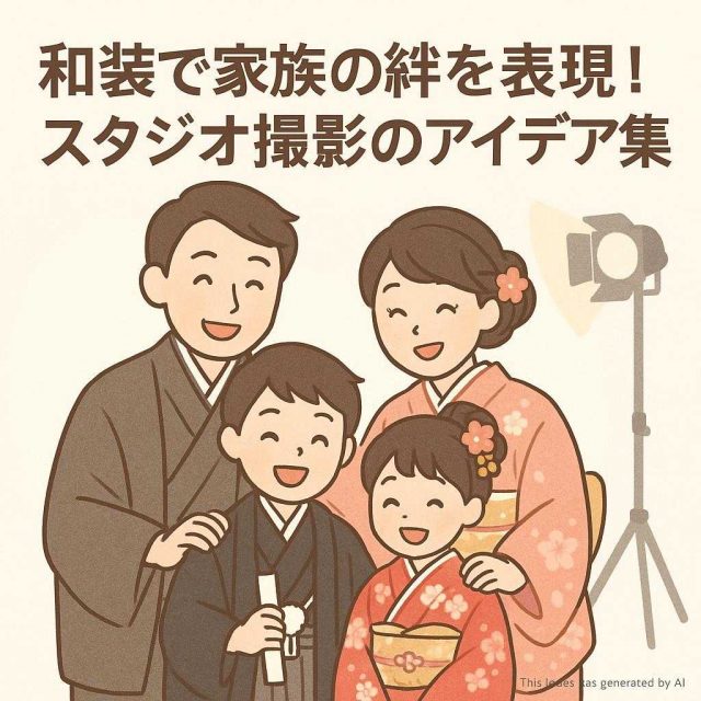 和装で家族の絆を表現！スタジオ撮影のアイデア集