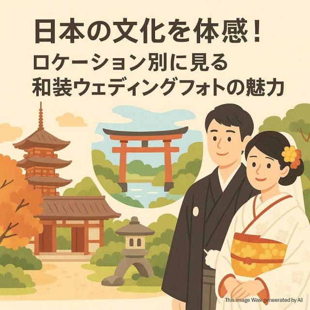 日本の文化を体感！ロケーション別に見る和装ウェディングフォトの魅力