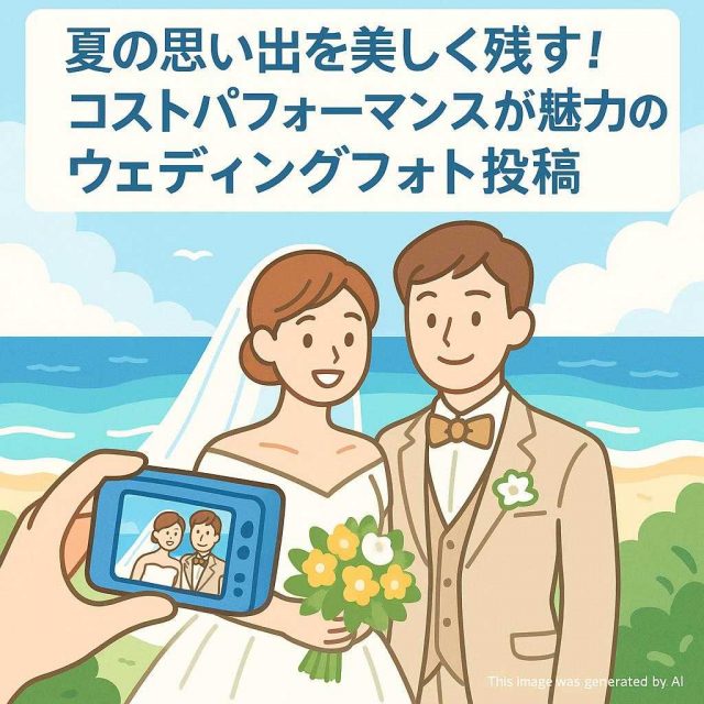 夏の思い出を美しく残す！コストパフォーマンスが魅力のウェディングフォト	投稿