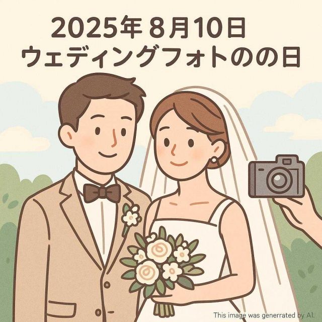 2025年8月10日ウェディングフォトの日