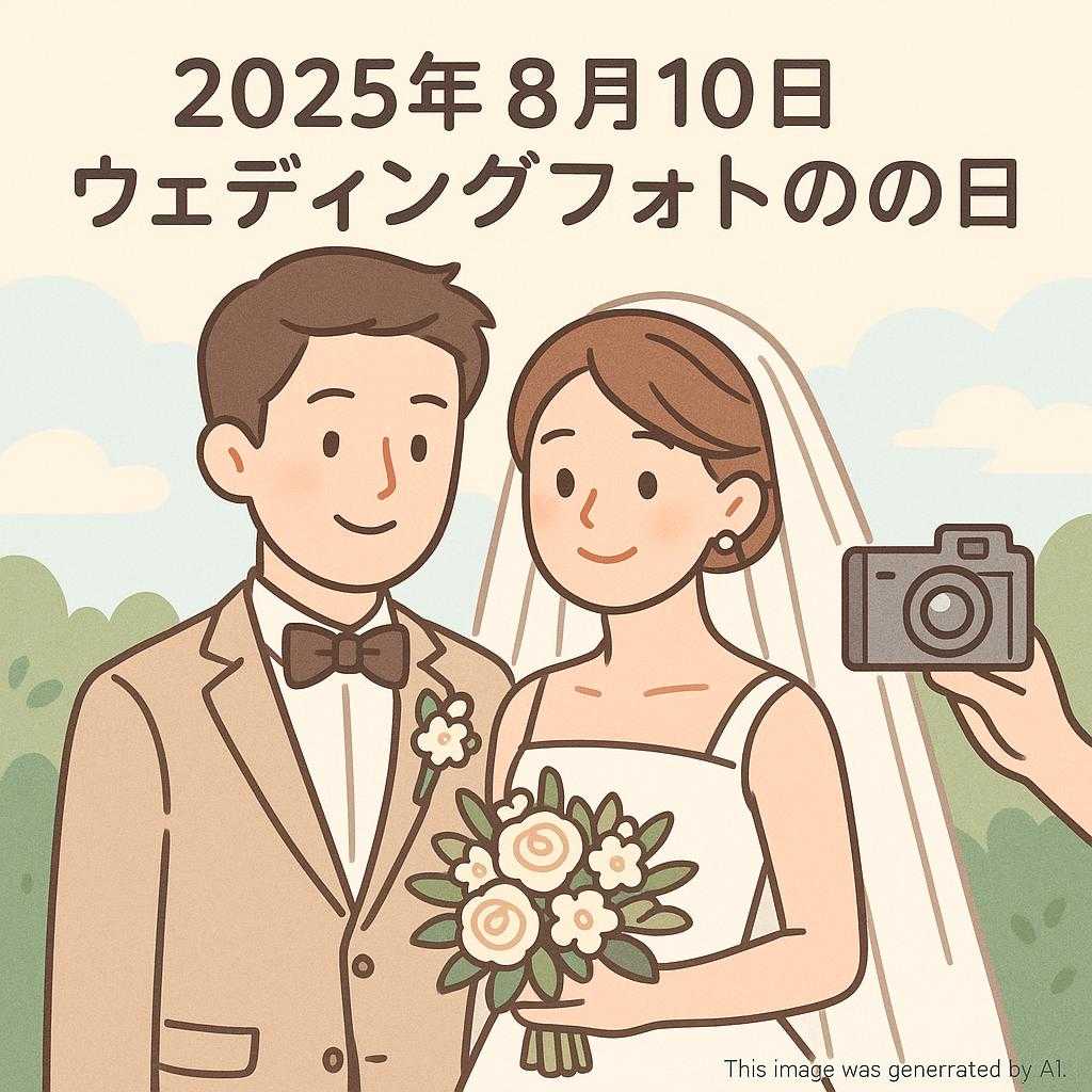 2025年8月10日ウェディングフォトの日