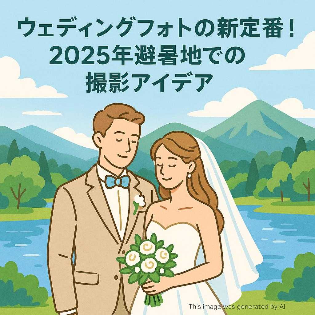 ウェディングフォトの新定番！2025年避暑地での撮影アイデア