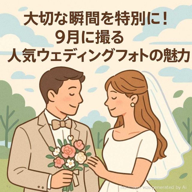 大切な瞬間を特別に！9月に撮る人気ウェディングフォトの魅力