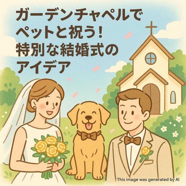 ガーデンチャペルでペットと祝う！特別な結婚式のアイデア