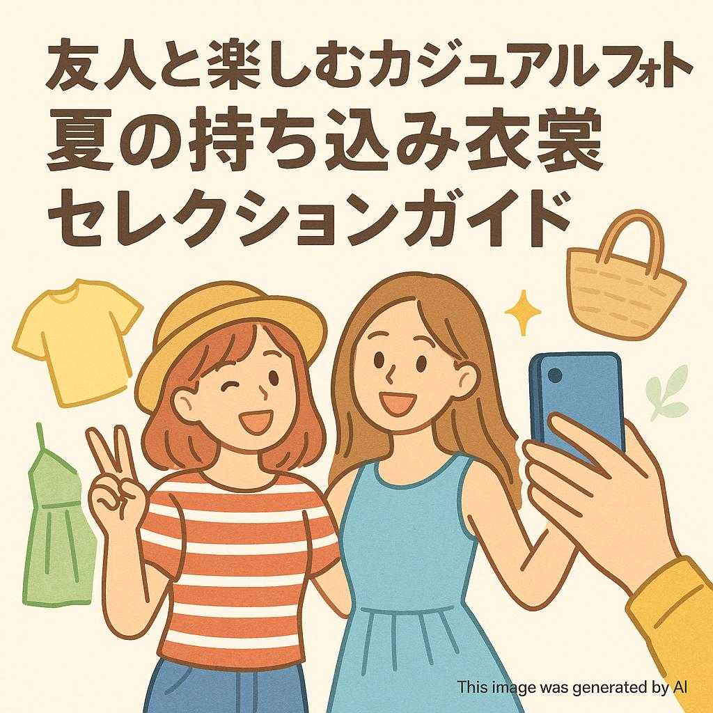 友人と楽しむカジュアルフォト！夏の持ち込み衣裳セレクションガイド