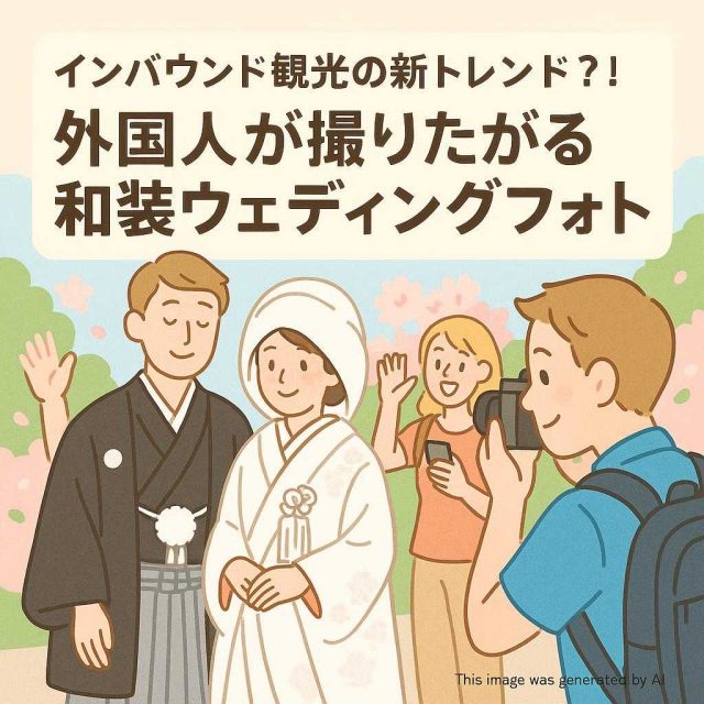 インバウンド観光の新トレンド？！外国人が撮りたがる和装ウェディングフォト