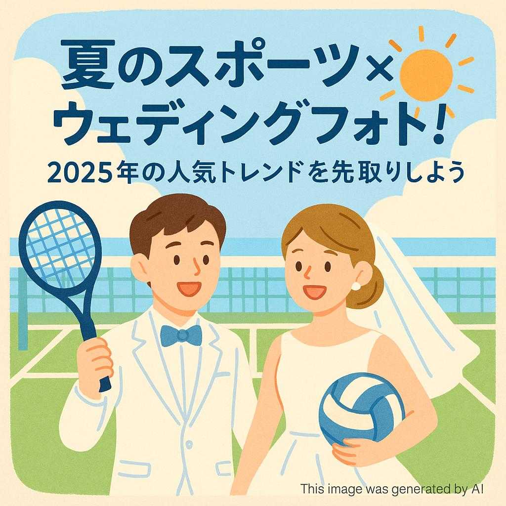 夏のスポーツ×ウェディングフォト！2025年の人気トレンドを先取りしよう