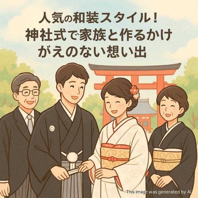 人気の和装スタイル！神社式で家族と作るかけがえのない想い出