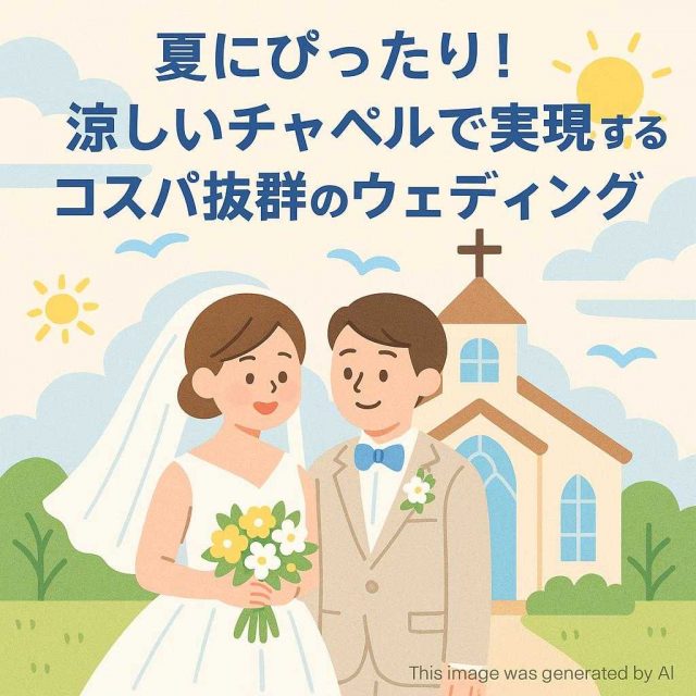夏にぴったり！涼しいチャペルで実現するコスパ抜群のウェディング