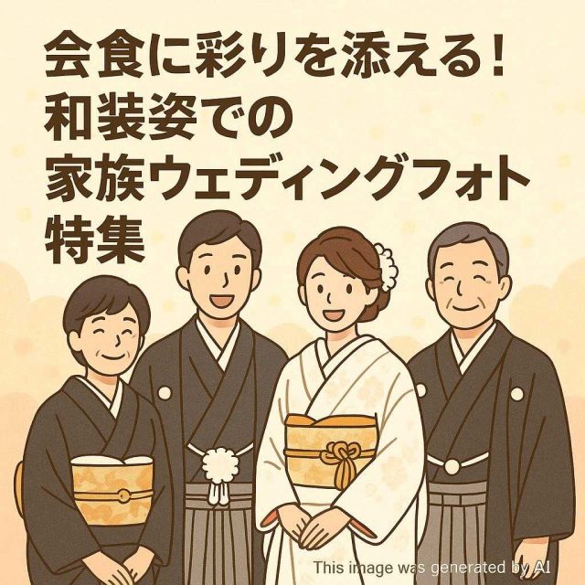 会食に彩りを添える！和装姿での家族ウェディングフォト特集