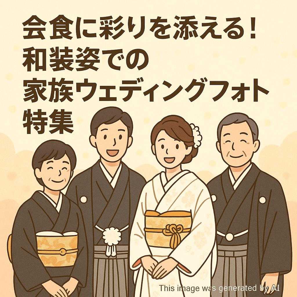 会食に彩りを添える！和装姿での家族ウェディングフォト特集