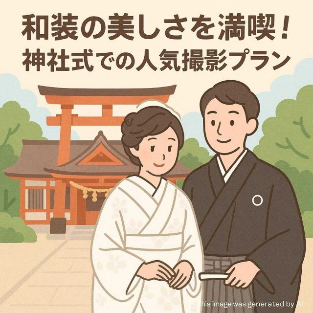 和装の美しさを満喫！神社式での人気撮影プラン