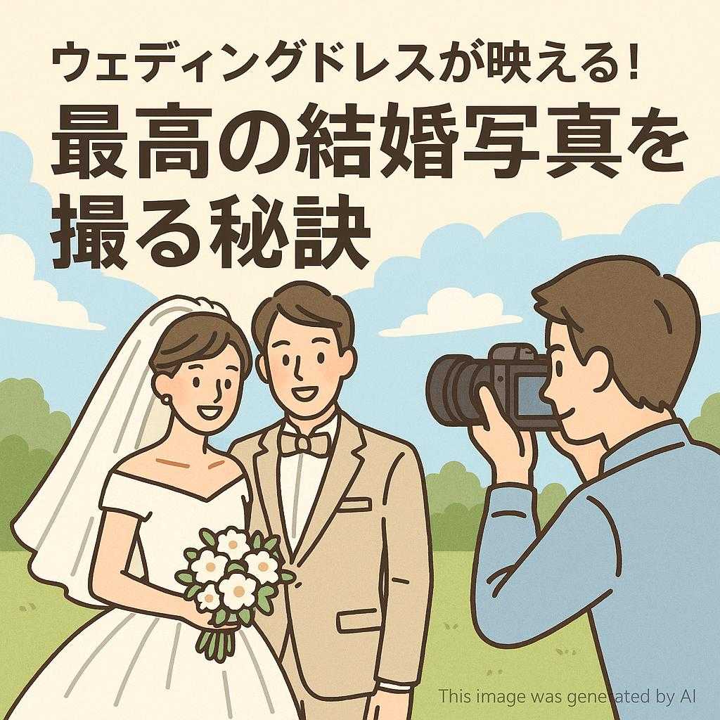 ウェディングドレスが映える！最高の結婚写真を撮る秘訣