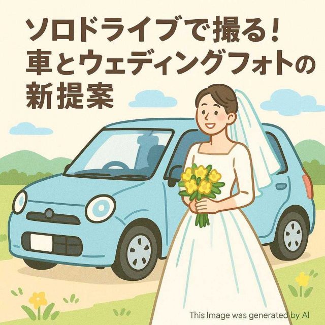 ソロドライブで撮る！車とウェディングフォトの新提案