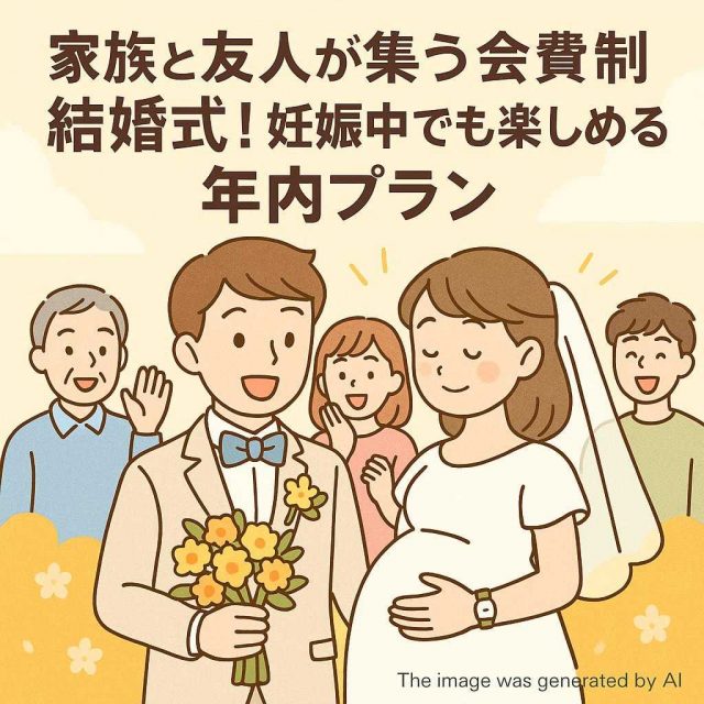 家族と友人が集う会費制結婚式！妊娠中でも楽しめる年内プラン